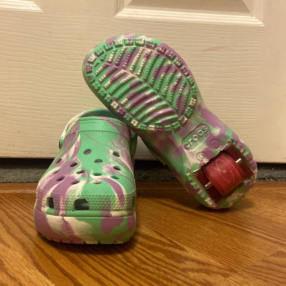 Custom Platform Heely Crocs (Women’s 7 / Men’s 5)